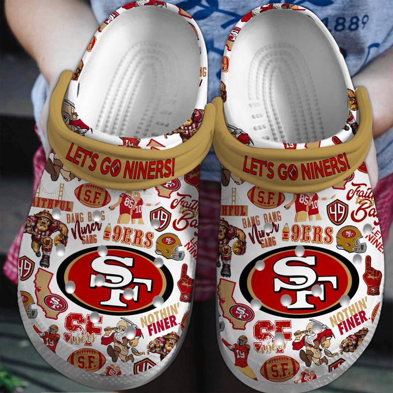 San Francisco 49Ers Nfl Sport Crocs Crocband Clogs Shoes