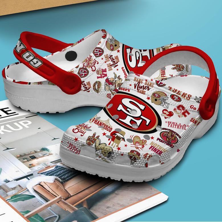 San Francisco 49Ers Nfl Sport Crocs Crocband Clogs Shoes