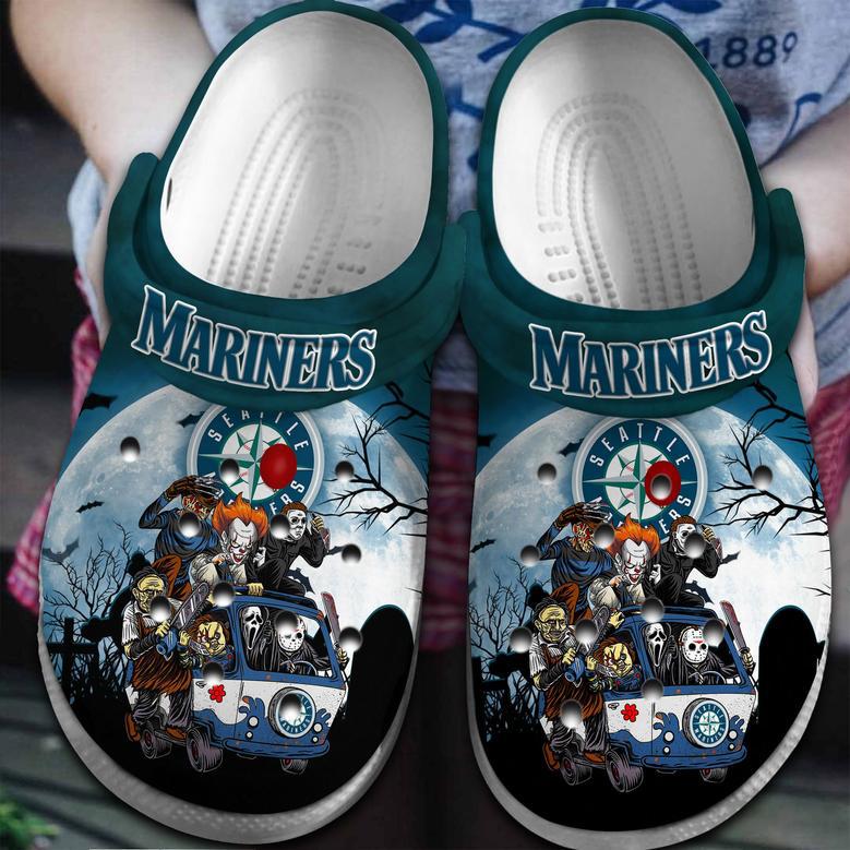 Seattle Mariners Mlb Sport Crocs Crocband Clogs Shoes