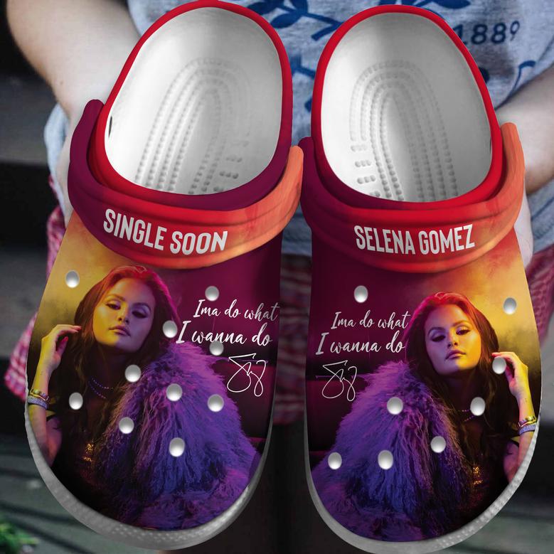 Selena Gomez Music Movie Crocs Crocband Clogs Shoes