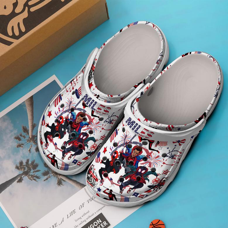 Spider Man Across The Spider Verse Cartoon Crocs Crocband Clogs Shoes