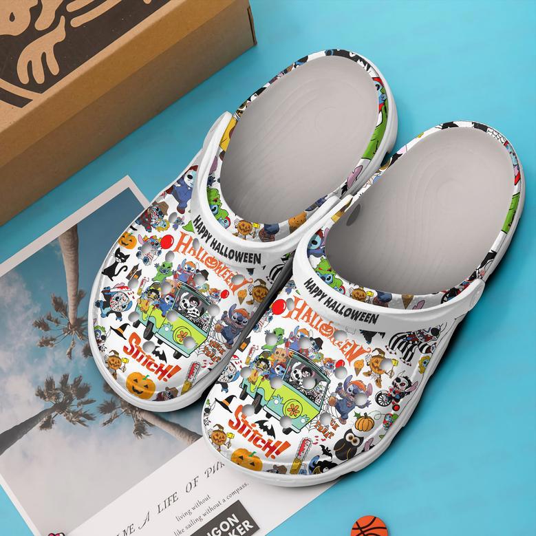 Stitch Cartoon Crocs Crocband Clogs Shoes