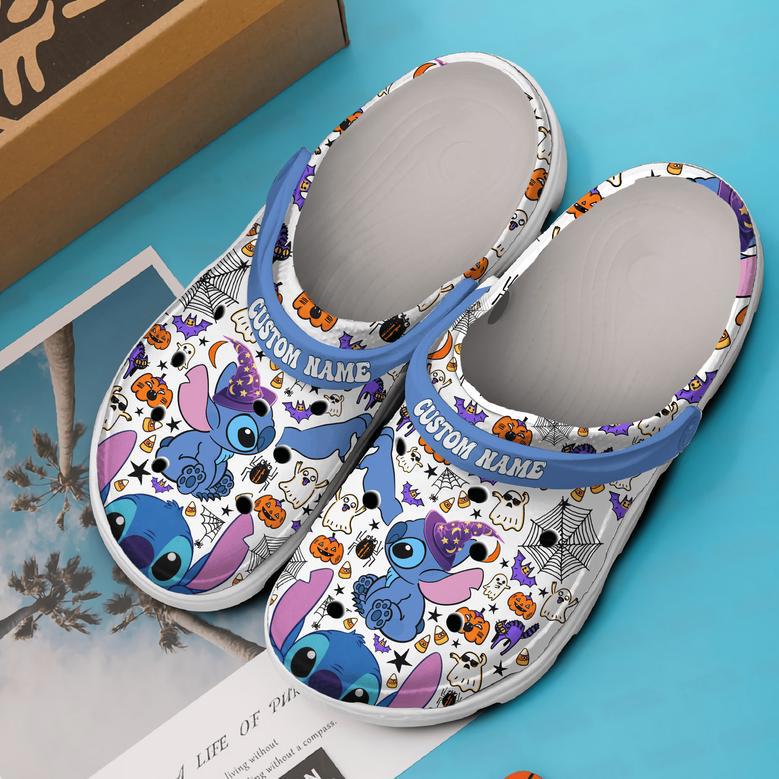 Stitch Cartoon Crocs Crocband Clogs Shoes