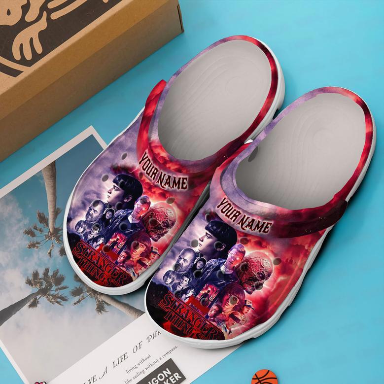 Stranger Things Tv Series Crocs Crocband Clogs Shoes