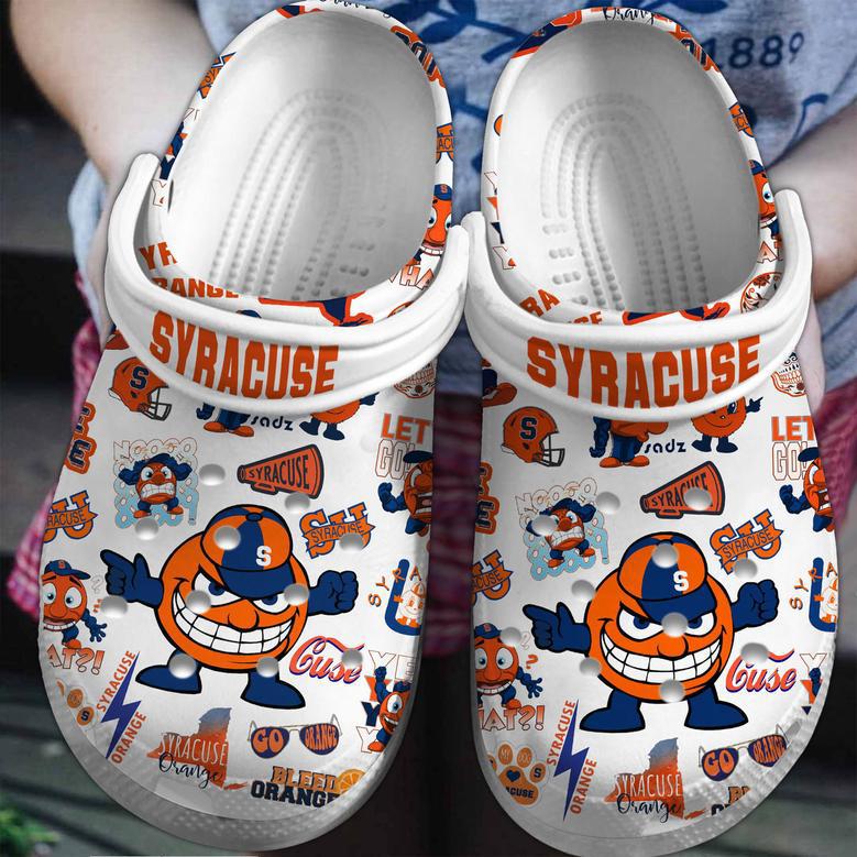 Syracuse Orange Ncaa Sport Crocs Crocband Clogs Shoes