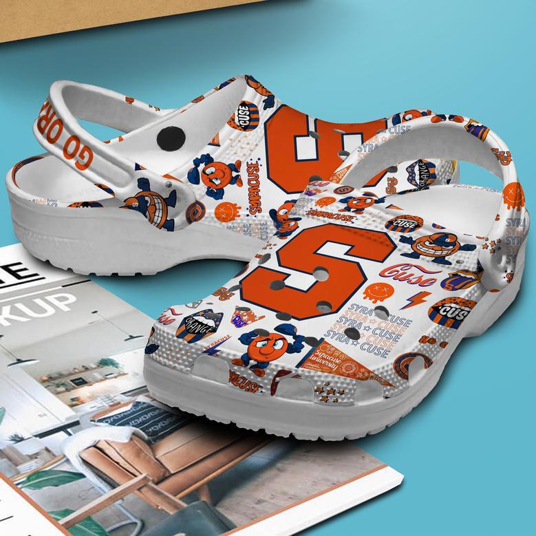 Syracuse Orange Ncaa Sport Crocs Crocband Clogs Shoes