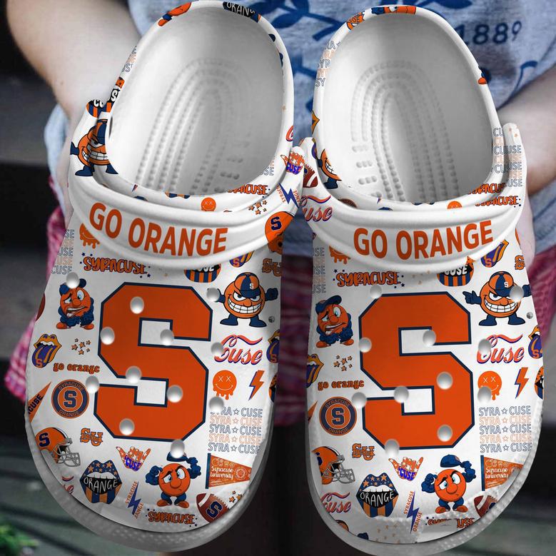 Syracuse Orange Ncaa Sport Crocs Crocband Clogs Shoes