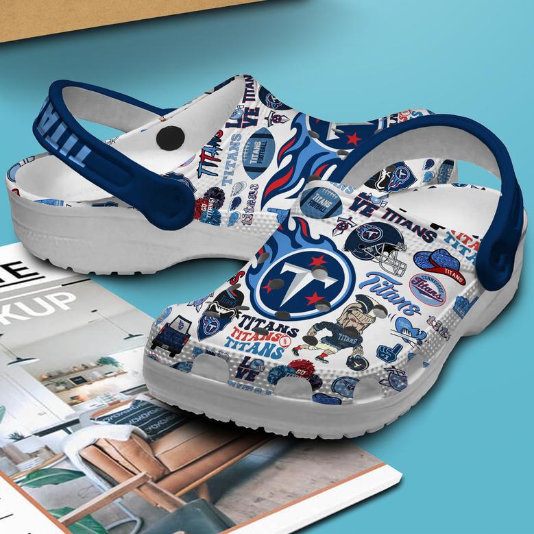 Tennessee Titans Nfl Sport Crocs Crocband Clogs Shoes