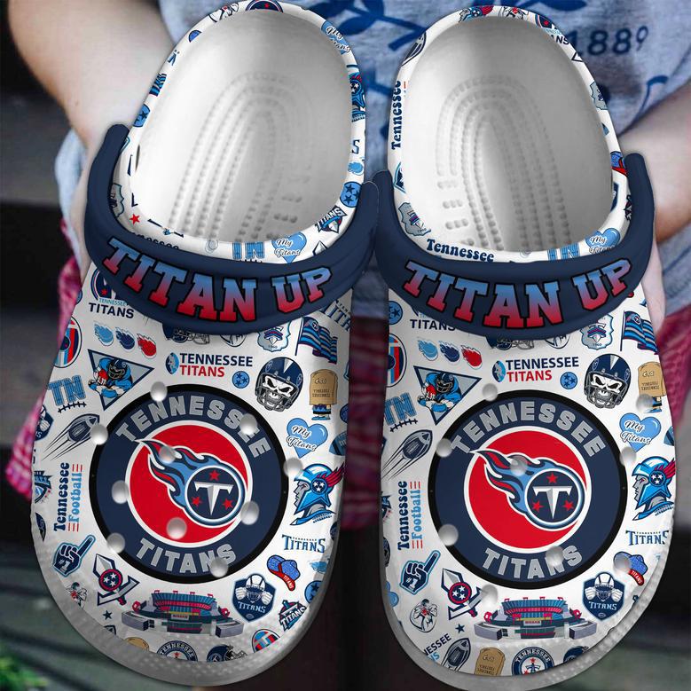 Tennessee Titans Nfl Sport Crocs Crocband Clogs Shoes