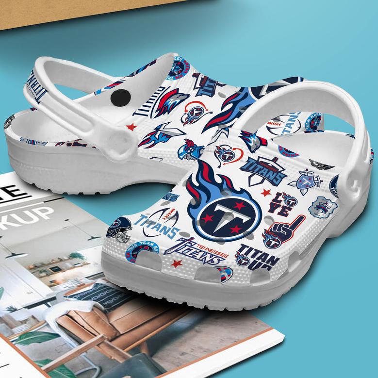 Tennessee Titans Nfl Sport Crocs Crocband Clogs Shoes