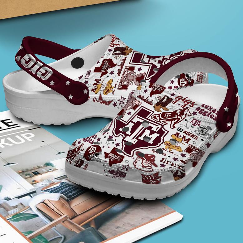 Texas A&M Aggies Ncaa Sport Crocs Crocband Clogs Shoes