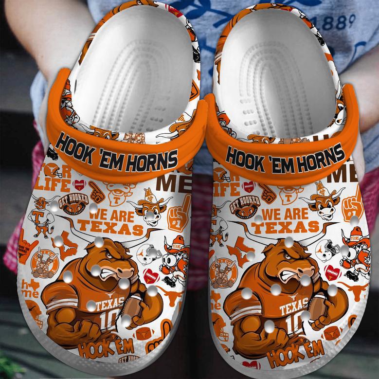 Texas Longhorns Ncaa Sport Crocs Crocband Clogs Shoes