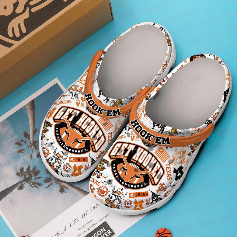 Texas Longhorns Ncaa Sport Crocs Crocband Clogs Shoes