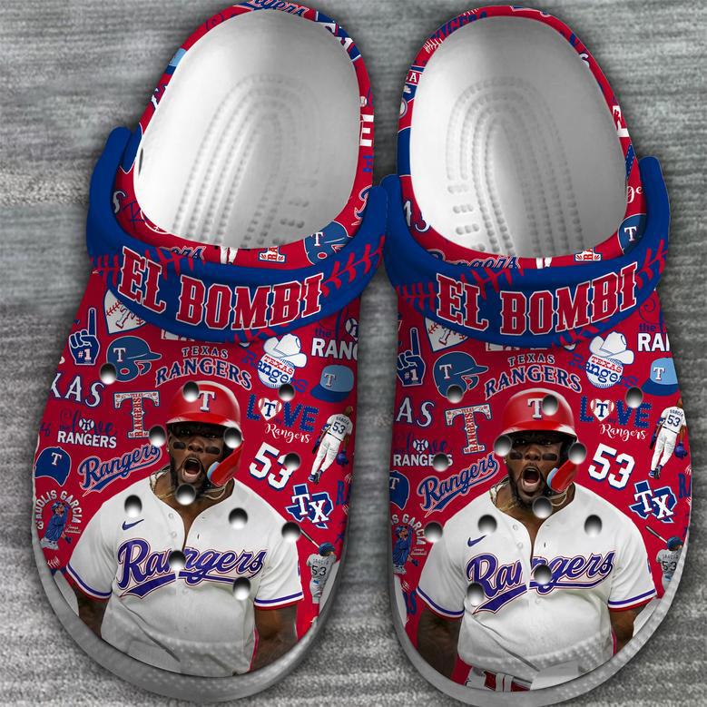 Texas Rangers Mlb Sport Crocs Crocband Clogs Shoes