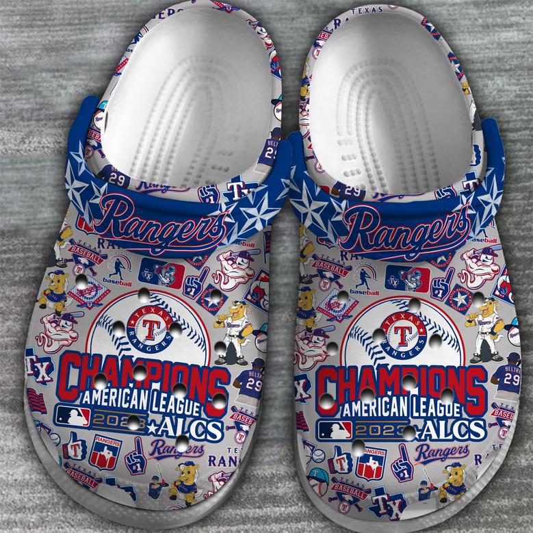 Texas Rangers Mlb Sport Crocs Crocband Clogs Shoes