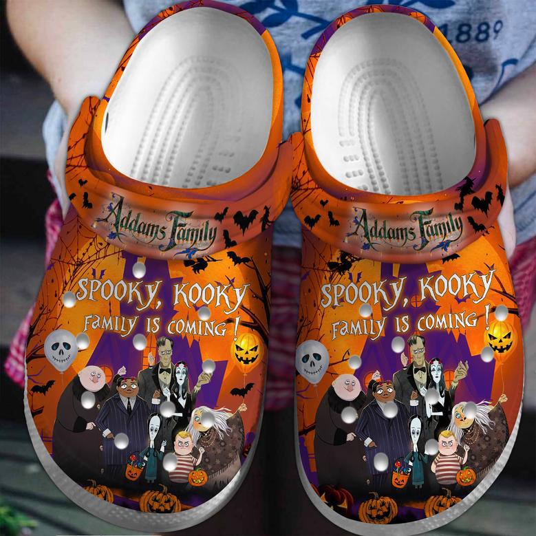 The Addams Family Cartoon Crocs Crocband Clogs Shoes