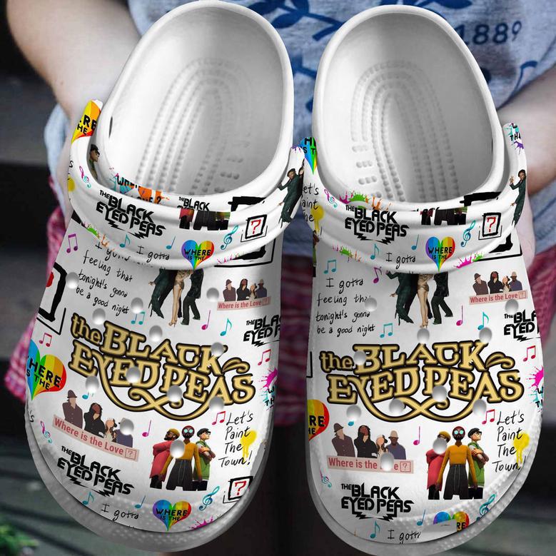 The Black Eyed Peas Music Crocs Crocband Clogs Shoes