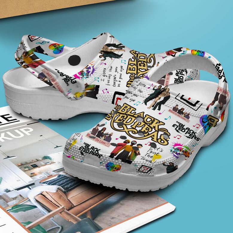 The Black Eyed Peas Music Crocs Crocband Clogs Shoes