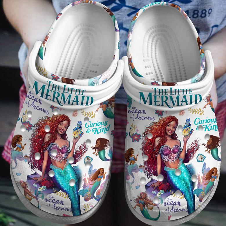 The Little Mermaid Cartoon Movie Crocs Crocband Clogs Shoes