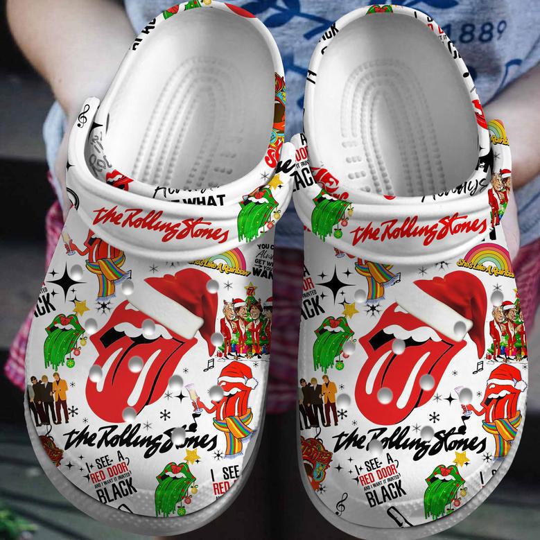 The Rolling Stones Music Crocs Crocband Clogs Shoes