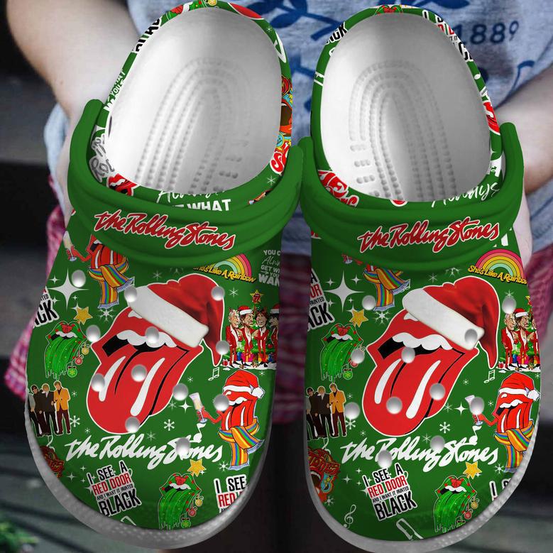 The Rolling Stones Music Crocs Crocband Clogs Shoes