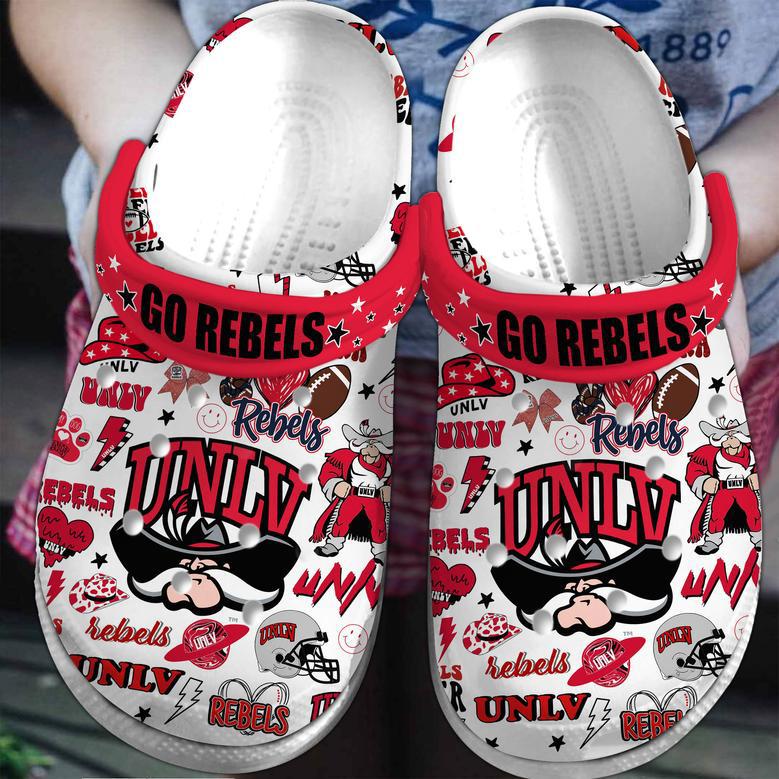 Unlv Rebels Ncaa Sport Crocs Crocband Clogs Shoes