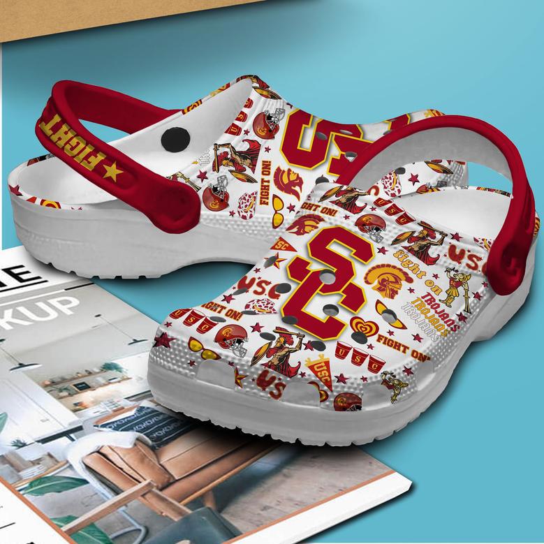 Usc Trojans Ncaa Sport Crocs Crocband Clogs Shoes