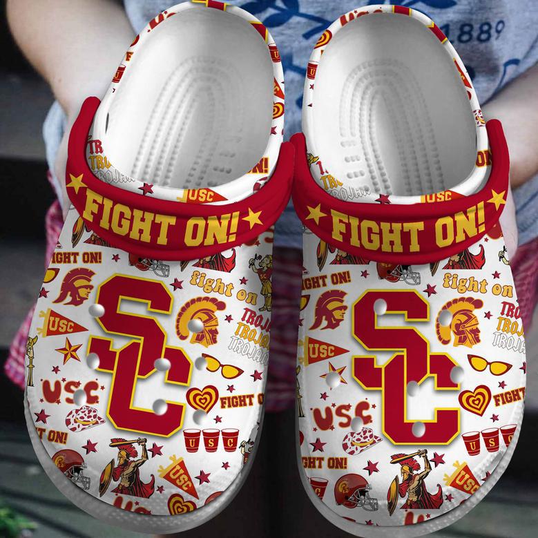 Usc Trojans Ncaa Sport Crocs Crocband Clogs Shoes