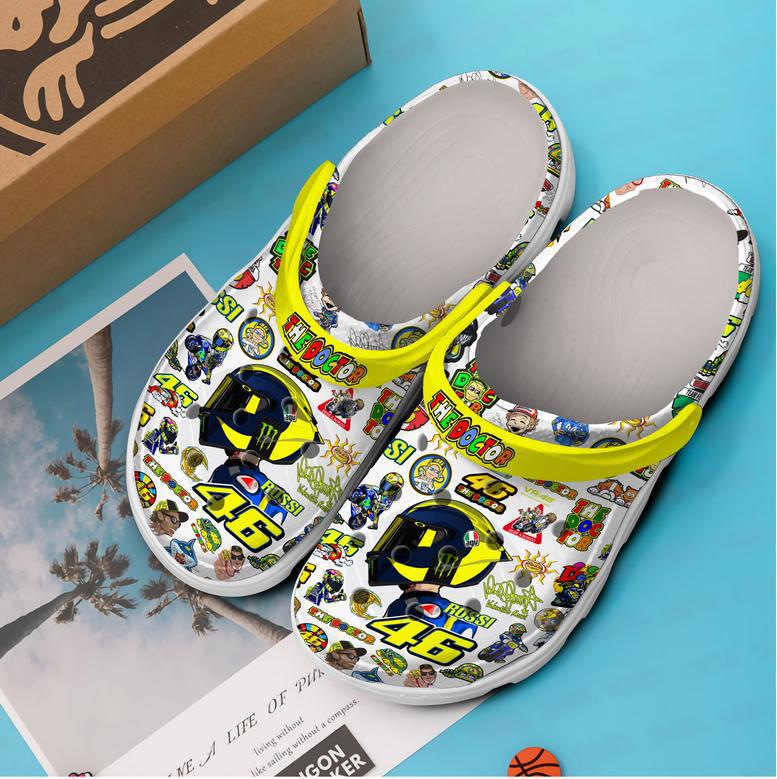 Valentino Rossi Motogp Sport Crocs Crocband Clogs Shoes