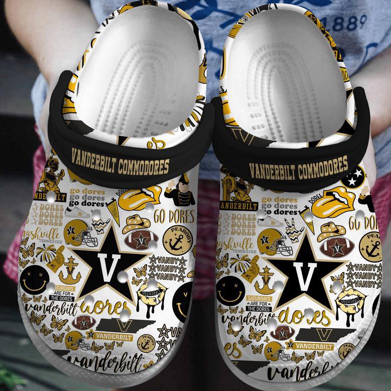 Vanderbilt Commodores Ncaa Sport Crocs Crocband Clogs Shoes