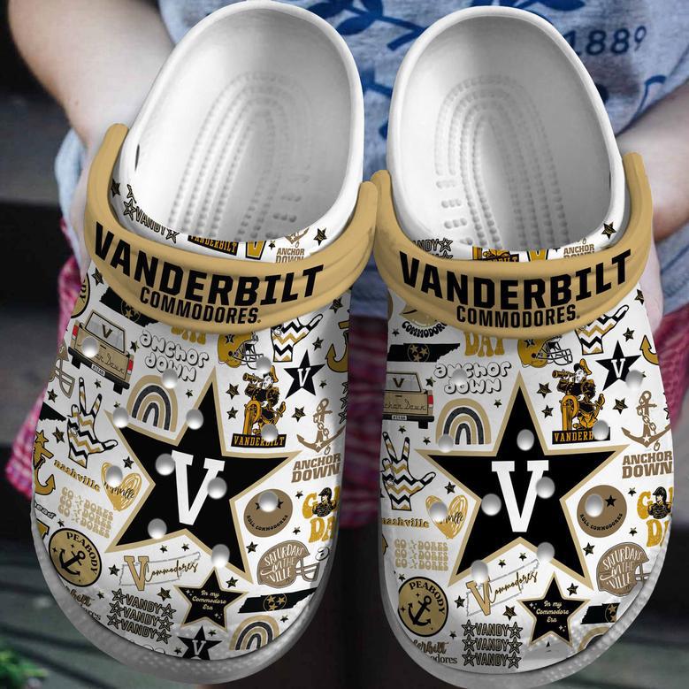 Vanderbilt Commodores Ncaa Sport Crocs Crocband Clogs Shoes