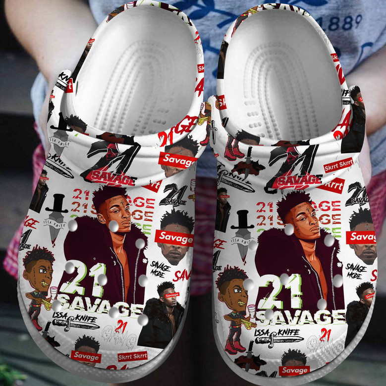 21 Savage Music Crocs Crocband Clogs Shoes