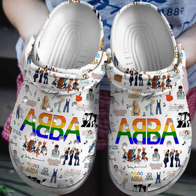 Abba Music Crocs Crocband Clogs Shoes