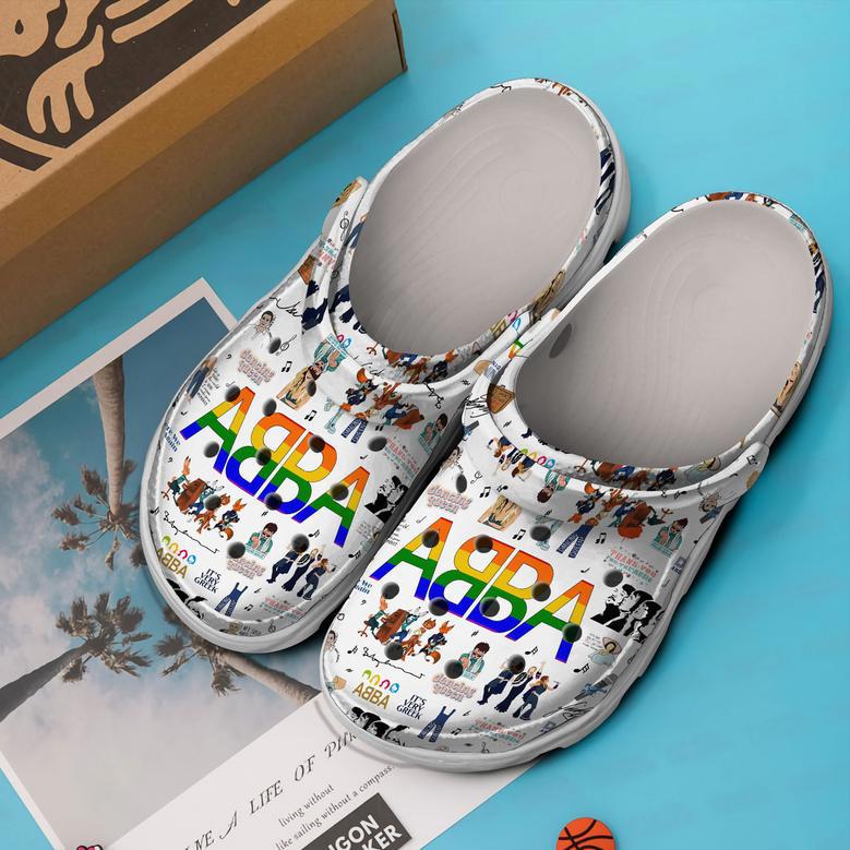 Abba Music Crocs Crocband Clogs Shoes