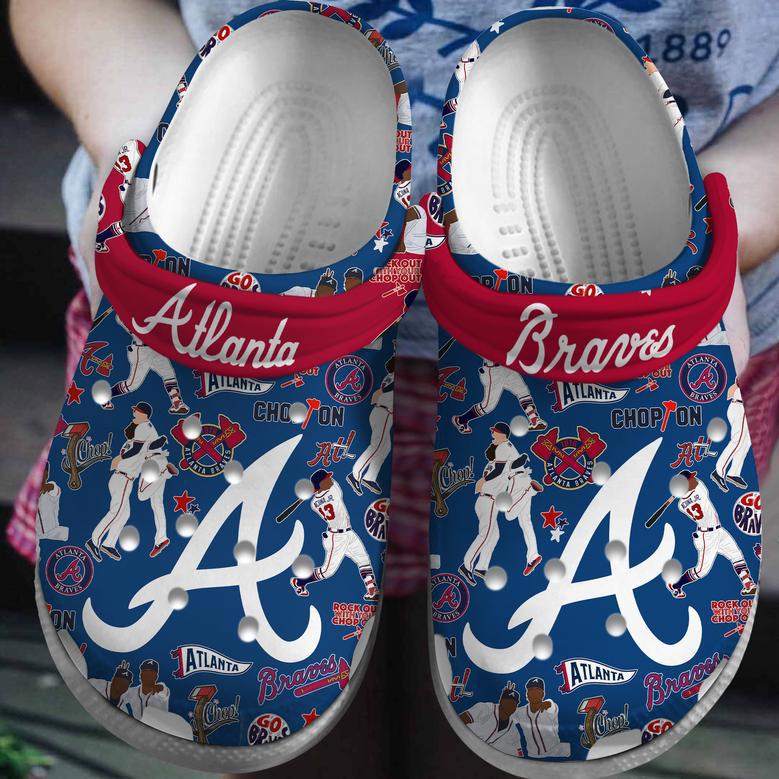 Atlanta Braves Mlb Sport Crocs Crocband Clogs Shoes