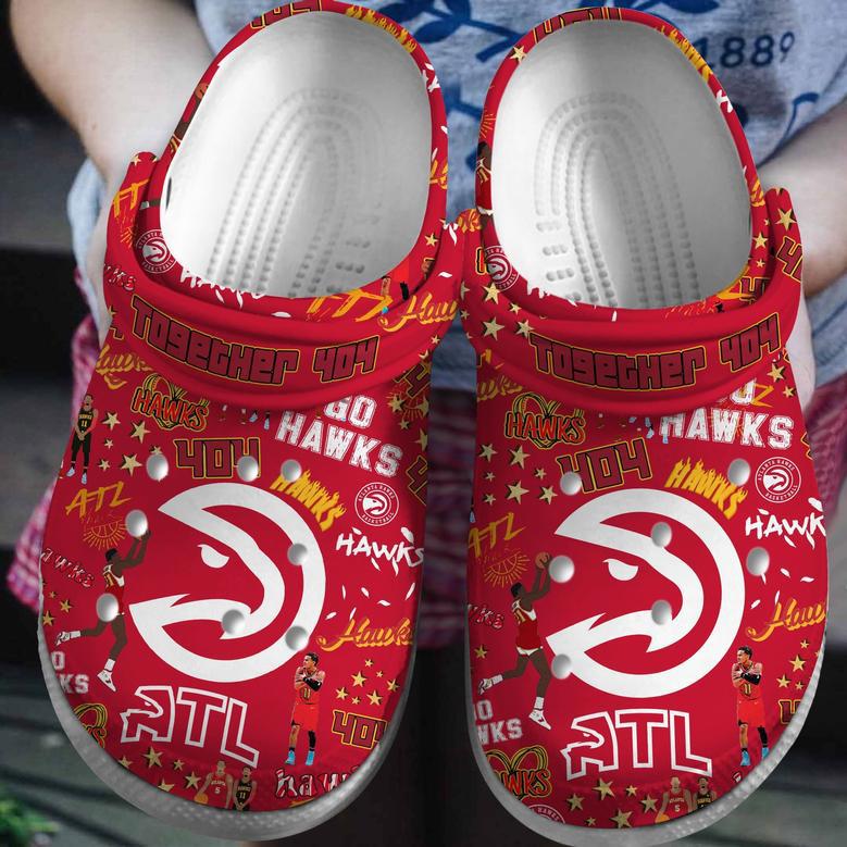 Atlanta Hawks Nba Sport Crocs Crocband Clogs Shoes