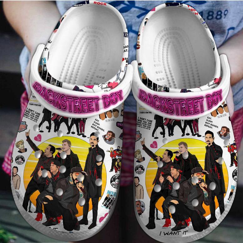 Backstreet Boys Music Crocs Crocband Clogs Shoes