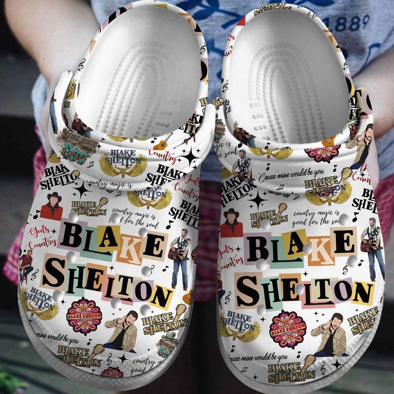 Blake Shelton Music Crocs Crocband Clogs Shoes