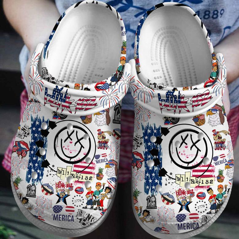 Blink 182 Music Crocs Crocband Clogs Shoes