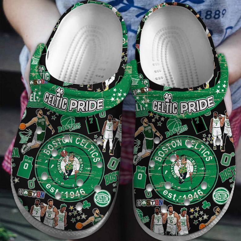 Boston Celtics Nba Sport Crocs Crocband Clogs Shoes