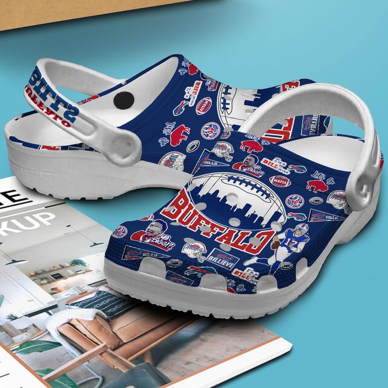 Buffalo Bills Nfl Sport Crocs Crocband Clogs Shoes