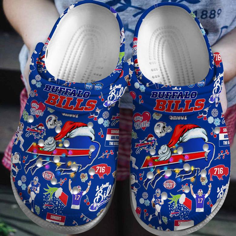 Buffalo Bills Nfl Sport Crocs Crocband Clogs Shoes