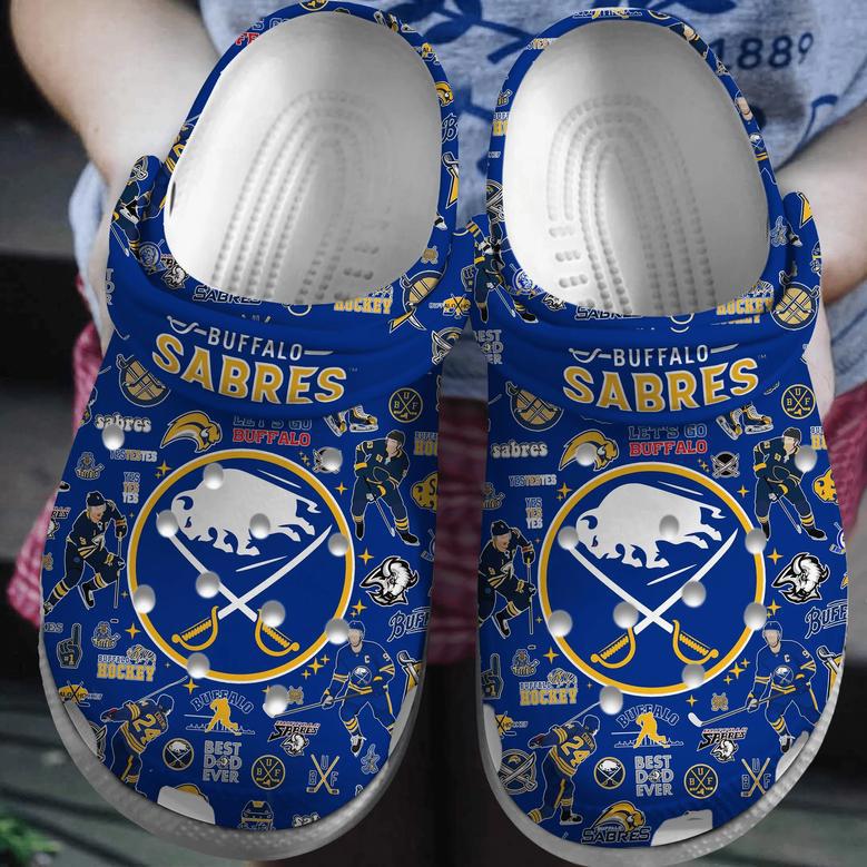 Buffalo Sabres Nhl Sport Crocs Crocband Clogs Shoes