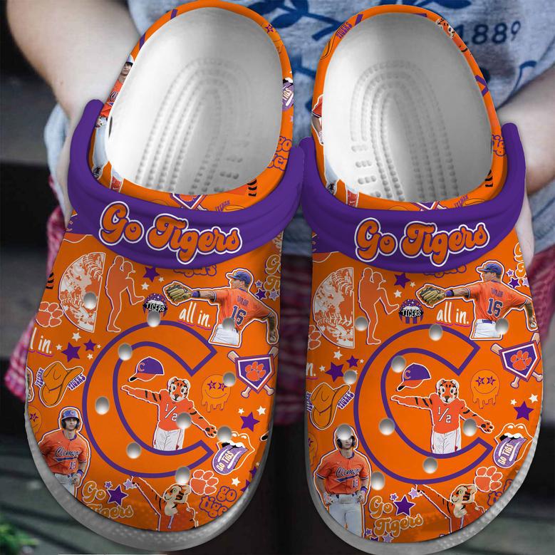 Clemson Tigers Ncaa Sport Crocs Crocband Clogs Shoes