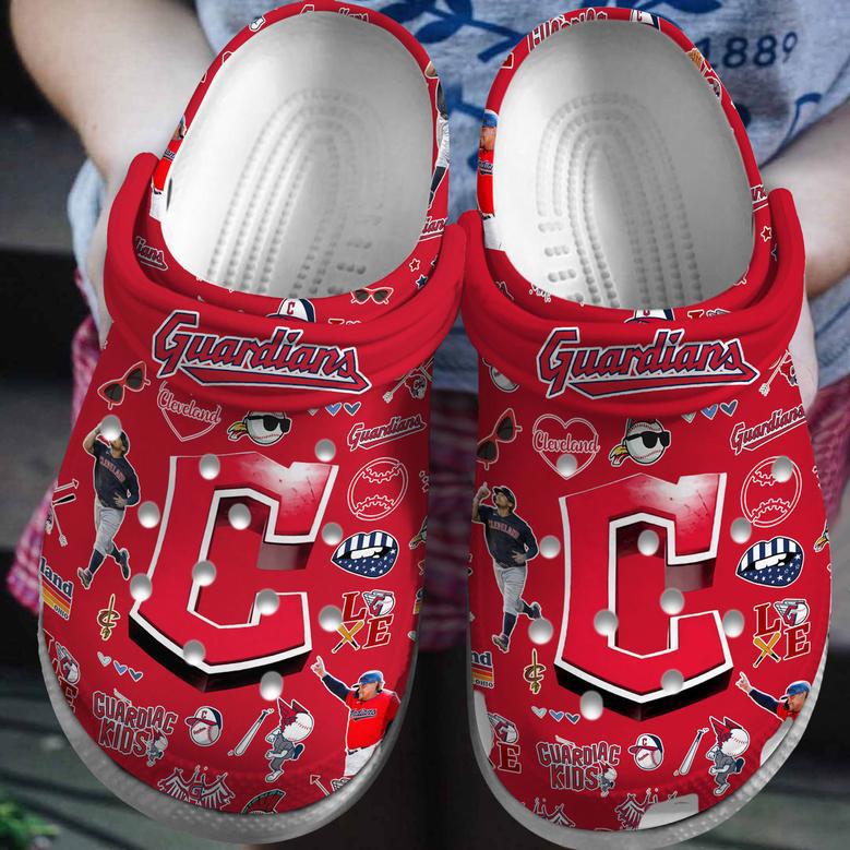 Cleveland Guardians Mlb Sport Crocs Crocband Clogs Shoes