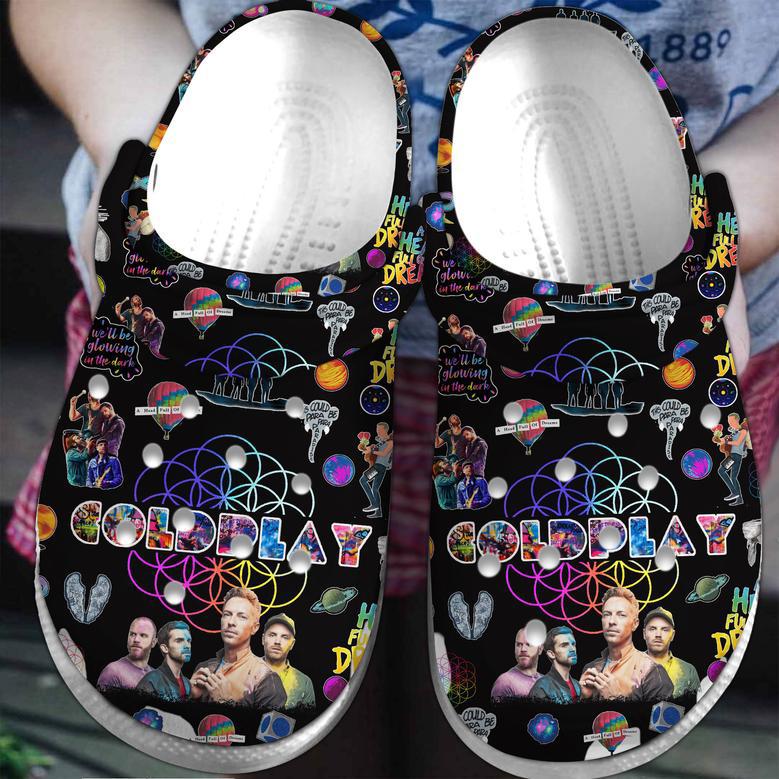 Coldplay Music Crocs Crocband Clogs Shoes