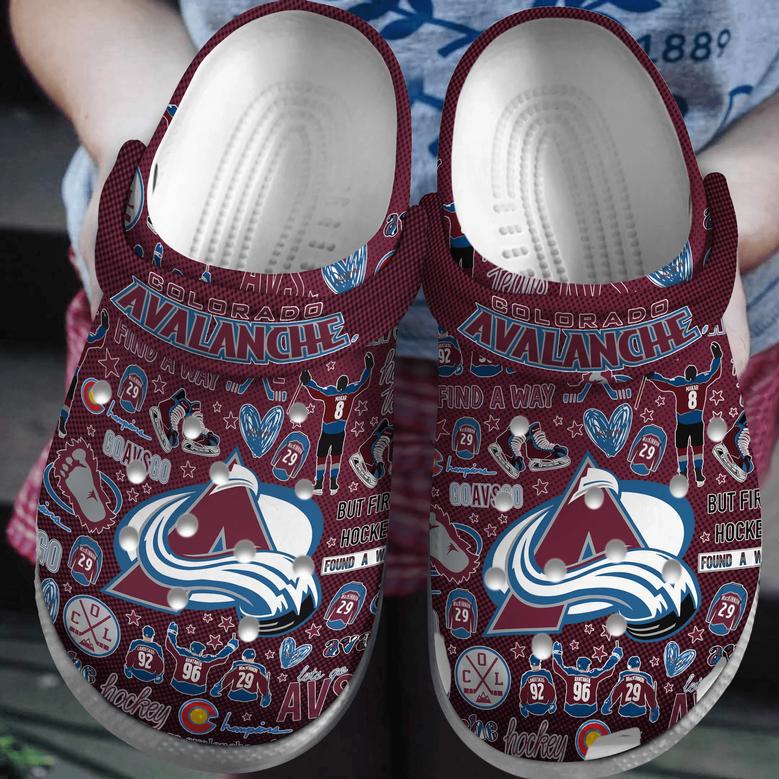 Colorado Avalanche Nhl Sport Crocs Crocband Clogs Shoes