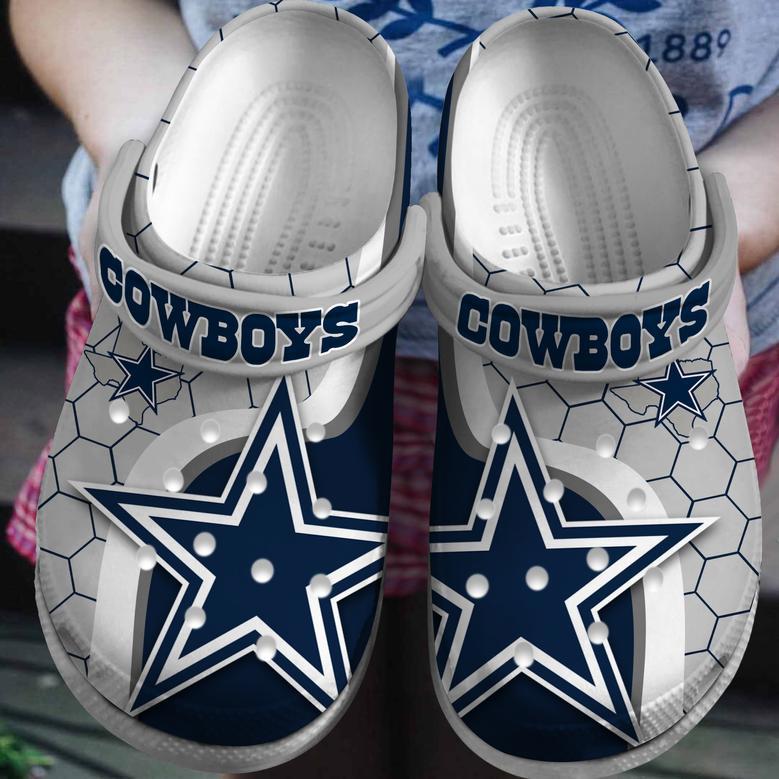 Dallas Cowboys Nfl Sport Crocs Crocband Clogs Shoes