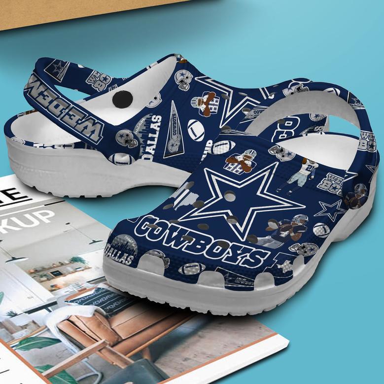 Dallas Cowboys Nfl Sport Crocs Crocband Clogs Shoes