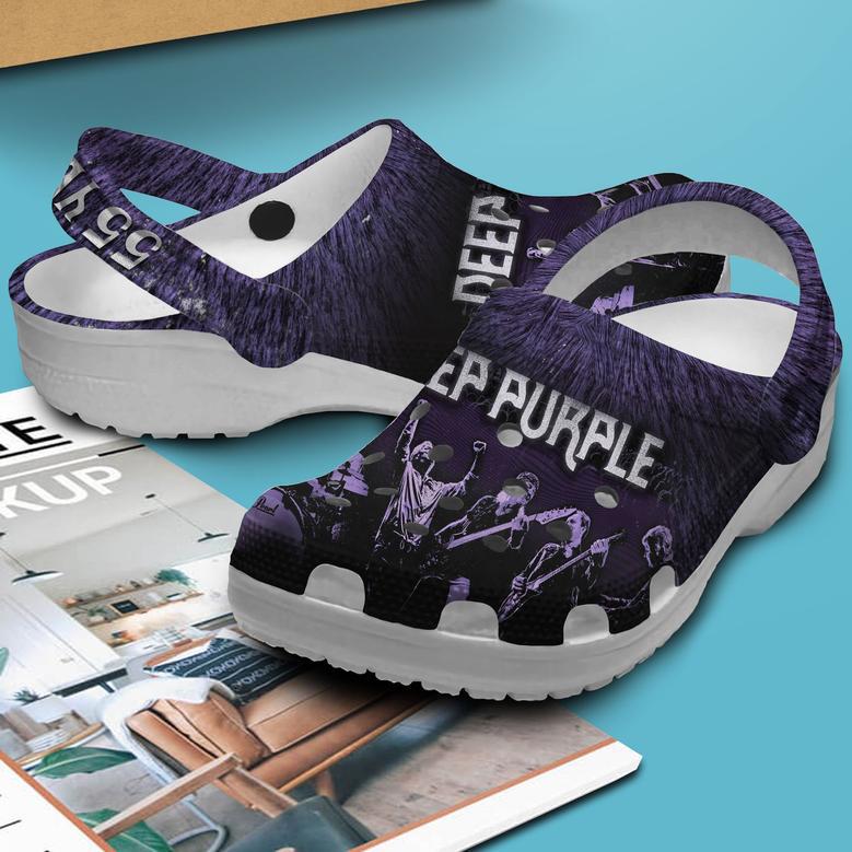 Deep Purple Music Crocs Crocband Clogs Shoes